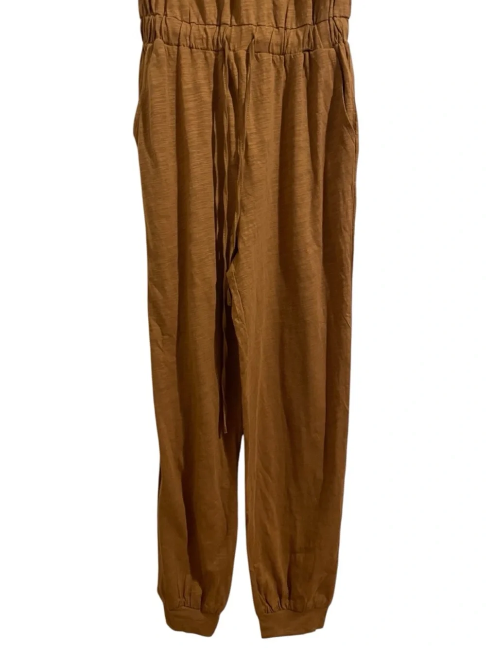 Three Bird Nest Brown Two-Piece Lounge Set Cotton Robe Jumpsuit NWT Size Small